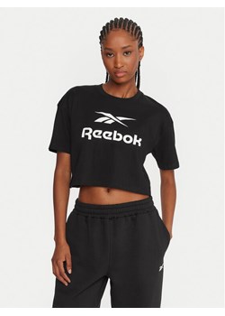 Reebok T-Shirt RK25319CCW Czarny Regular Fit ze sklepu MODIVO w kategorii Bluzki damskie - zdjęcie 185616303