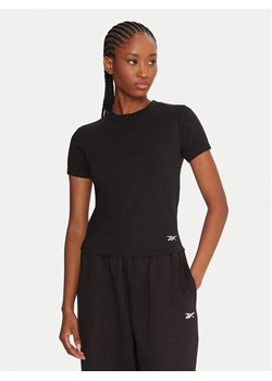 Reebok T-Shirt RK25309CCW Czarny Slim Fit ze sklepu MODIVO w kategorii Bluzki damskie - zdjęcie 185616371