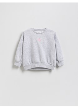 Reserved - Bluza z haftem - jasnoszary ze sklepu Reserved w kategorii Bluzy dziewczęce - zdjęcie 185617061