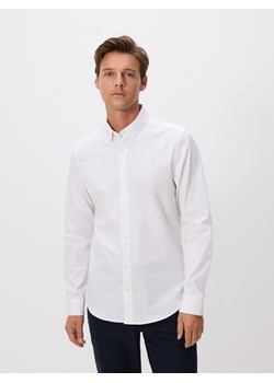 Reserved - Bawełniana koszula super slim fit - biały ze sklepu Reserved w kategorii Koszule męskie - zdjęcie 185620590