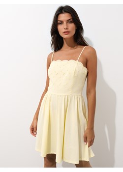 Mohito - Letnia masełkowa sukienka mini - żółty ze sklepu Mohito w kategorii Sukienki - zdjęcie 185622093