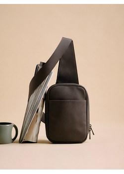 Reserved - Saszetka crossbody - ciemnobrązowy ze sklepu Reserved w kategorii Torby męskie - zdjęcie 185622581