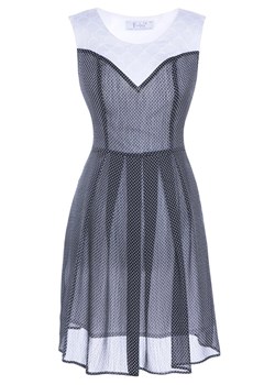 Sukienka FSU607 CZARNY + EKRI ze sklepu fokus.pl w kategorii Sukienki - zdjęcie 185623751