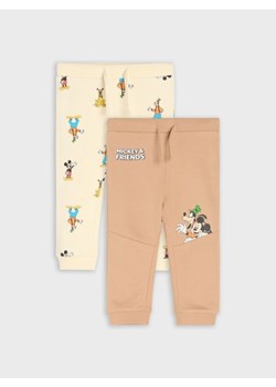Sinsay - Spodnie dresowe 2 pack Mickey Mouse - brązowy ze sklepu Sinsay w kategorii Odzież dla niemowląt - zdjęcie 185625224