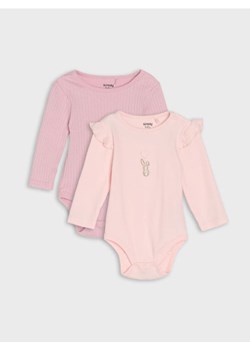 Sinsay - Body 2 pack - różowy ze sklepu Sinsay w kategorii Odzież dla niemowląt - zdjęcie 185625270
