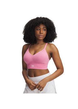 Biustonosz treningowy Under Armour Vanish Seamless Washed Low - różowy ze sklepu Sportstylestory.com w kategorii Biustonosze - zdjęcie 185625443
