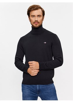 Gant Golf Classic Cotton Rollerneck 8030563 Czarny Regular Fit ze sklepu MODIVO w kategorii Swetry męskie - zdjęcie 185625621