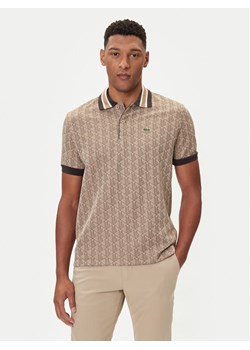 Lacoste Polo DH1417 Beżowy Regular Fit ze sklepu MODIVO w kategorii T-shirty męskie - zdjęcie 185625624