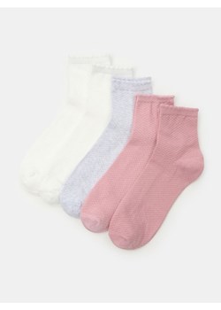 Sinsay - Skarpetki z wykończeniem falbankowym 5 pack - wielobarwny ze sklepu Sinsay w kategorii Skarpetki damskie - zdjęcie 185626313