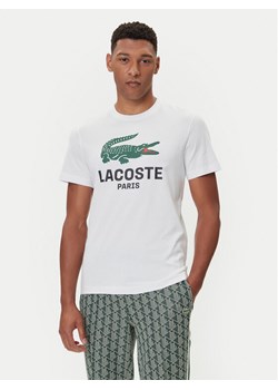Lacoste T-Shirt TH5634 Biały Regular Fit ze sklepu MODIVO w kategorii T-shirty męskie - zdjęcie 185627373