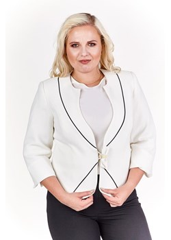 Żakiet FZA900 EKRI + GRANATOWY ze sklepu fokus.pl w kategorii Marynarki damskie - zdjęcie 185628472