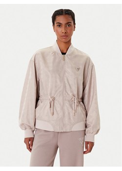 Guess Kurtka przejściowa V5YL11 WHFU0 Beżowy Regular Fit ze sklepu MODIVO w kategorii Kurtki damskie - zdjęcie 185630810