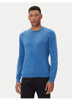 Calvin Klein Sweter LV040BM343 Niebieski Regular Fit ze sklepu MODIVO w kategorii Swetry męskie - zdjęcie 185630850