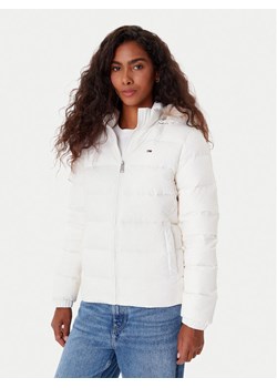 Tommy Jeans Kurtka puchowa Basic DW0DW18312 Biały Slim Fit ze sklepu MODIVO w kategorii Kurtki damskie - zdjęcie 185630854