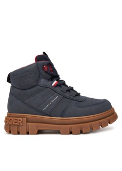 Tommy Hilfiger Trzewiki T3X5-34129-1696 S Granatowy ze sklepu MODIVO w kategorii Buty zimowe dziecięce - zdjęcie 185630884