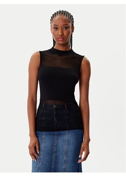 Morgan Bluzka 252-MJULIE Czarny Slim Fit ze sklepu MODIVO w kategorii Bluzki damskie - zdjęcie 185630923