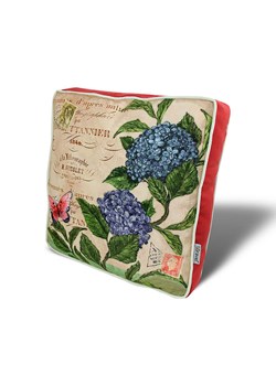 FLORIANE GARDEN Poduszka w kolorze beżowo-niebiesko-zielonym na krzesło ze sklepu Limango Polska w kategorii Poduszki dekoracyjne - zdjęcie 185631412