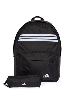 Plecak adidas Sportswear Classic 3-Stripes Horizontal JZ3321 - czarny ze sklepu streetstyle24.pl w kategorii Plecaki - zdjęcie 185631562