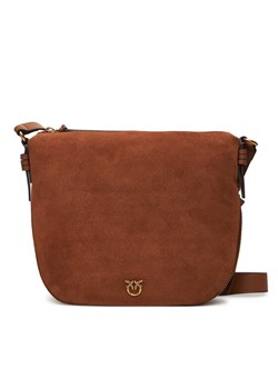 Torebka PINKO Hobo Zip Around Classic Al 25-26 PLTT 105113 A2JH Brązowy ze sklepu eobuwie.pl w kategorii Listonoszki - zdjęcie 185631870