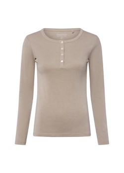 brookshire Damska koszulka z długim rękawem Kobiety Bawełna kitt jednolity ze sklepu vangraaf w kategorii Bluzki damskie - zdjęcie 185633330