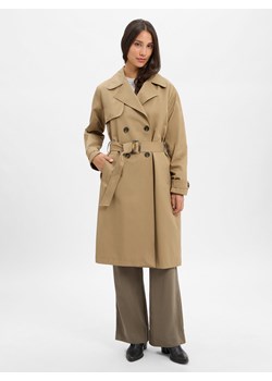 More & More Trencz damski Kobiety Bawełna trzcinowy jednolity ze sklepu vangraaf w kategorii Płaszcze damskie - zdjęcie 185633363