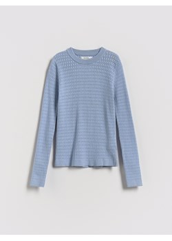 Reserved - Lekki sweter z wiskozą - jasnoniebieski ze sklepu Reserved w kategorii Swetry dziewczęce - zdjęcie 185633731