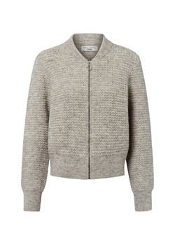 Marc O'Polo Denim Damski kardigan z zawartością alpaki Kobiety dzianina grubo tkana szary marmurkowy ze sklepu vangraaf w kategorii Swetry damskie - zdjęcie 185633882