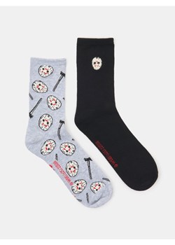Sinsay - Wzorzyste skarpetki 2 pack Friday the 13th - wielobarwny ze sklepu Sinsay w kategorii Skarpetki damskie - zdjęcie 185634012