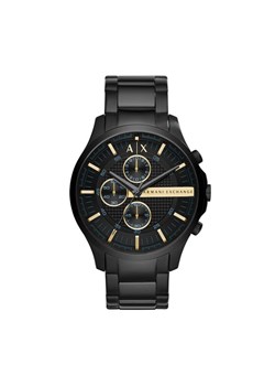 Zegarek Armani Exchange Hampton Chronograph AX2164 Czarny ze sklepu eobuwie.pl w kategorii Zegarki - zdjęcie 185634042