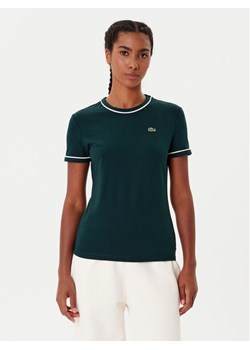 Lacoste T-Shirt TF5289 Zielony Slim Fit ze sklepu MODIVO w kategorii Bluzki damskie - zdjęcie 185634801