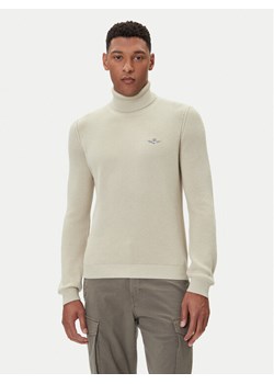 Aeronautica Militare Golf 252MA1583UL00903 Beżowy Regular Fit ze sklepu MODIVO w kategorii Swetry męskie - zdjęcie 185634834
