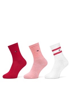 Tommy Hilfiger Zestaw 3 par wysokich skarpet dziecięcych 701236330 Różowy ze sklepu MODIVO w kategorii Skarpetki dziecięce - zdjęcie 185634842