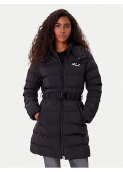 KARL LAGERFELD Kurtka zimowa A1W15047 Czarny Slim Fit ze sklepu MODIVO w kategorii Kurtki damskie - zdjęcie 185634851