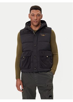 Aeronautica Militare Kamizelka 252AB3017UCT04211 Czarny Regular Fit ze sklepu MODIVO w kategorii Kamizelki męskie - zdjęcie 185634924