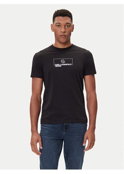Karl Lagerfeld Jeans T-Shirt A4M17020 Czarny Slim Fit ze sklepu MODIVO w kategorii T-shirty męskie - zdjęcie 185634941