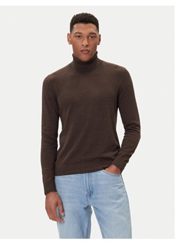 Jack&Jones Golf Emil 12157417 Brązowy Regular Fit ze sklepu MODIVO w kategorii Swetry męskie - zdjęcie 185634950