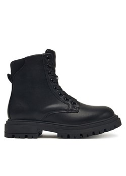 Calvin Klein Trapery Lace Up Bootie V3A5-83120-1464 D Czarny ze sklepu MODIVO w kategorii Buty zimowe dziecięce - zdjęcie 185634960