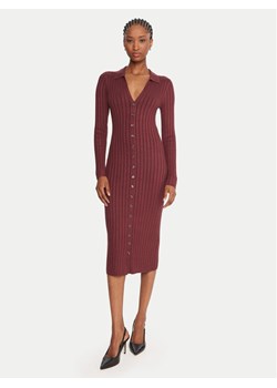 Guess Sukienka dzianinowa W5BK60 Z2YJ2 Brązowy Slim Fit ze sklepu MODIVO w kategorii Sukienki - zdjęcie 185634993