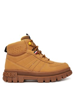 Tommy Hilfiger Trzewiki T3X5-34129-1696 D Brązowy ze sklepu MODIVO w kategorii Buty zimowe dziecięce - zdjęcie 185635063