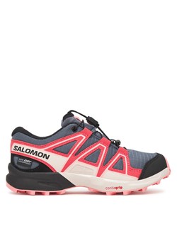 Salomon Buty do biegania Speedcross Waterproof L47856600 Szary ze sklepu MODIVO w kategorii Buty sportowe dziecięce - zdjęcie 185635151