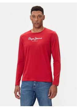 Pepe Jeans Longsleeve Eggo Long N PM5010135 Czerwony Regular Fit ze sklepu MODIVO w kategorii T-shirty męskie - zdjęcie 185635170