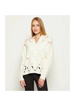 Liu Jo Wełniany sweter 2w1 | Relaxed fit ze sklepu Gomez Fashion Store w kategorii Swetry damskie - zdjęcie 185637460
