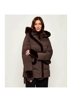 Diego M Puchowa kurtka | Oversize fit | z dodatkiem wełny - id: DM255W000006897 - marki Diego M - 185638210 Diego M Puchowa kurtka | Oversize fit | z dodatkiem wełny ze sklepu Gomez Fashion Store w kategorii Kurtki damskie - zdjęcie 185638210
