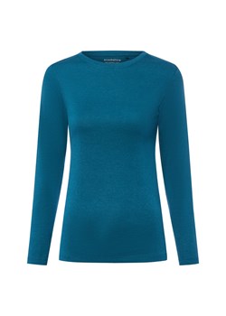 brookshire Damska koszulka z długim rękawem Kobiety Bawełna petrol jednolity ze sklepu vangraaf w kategorii Bluzki damskie - zdjęcie 185638343
