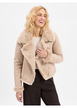 Marie Lund Damska kurtka ze sztucznego futra Kobiety kitt jednolity ze sklepu vangraaf w kategorii Kurtki damskie - zdjęcie 185638411