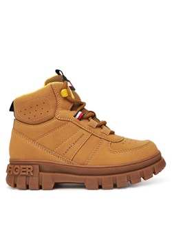 Tommy Hilfiger Trzewiki T3X5-34129-1696 S Brązowy ze sklepu MODIVO w kategorii Buty zimowe dziecięce - zdjęcie 185638592