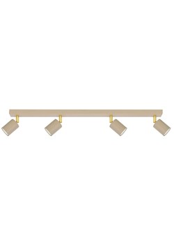 Beżowa lampa sufitowa z 4 reflektorami D8-R64 ze sklepu Edinos.pl w kategorii Lampy podłogowe - zdjęcie 185639482