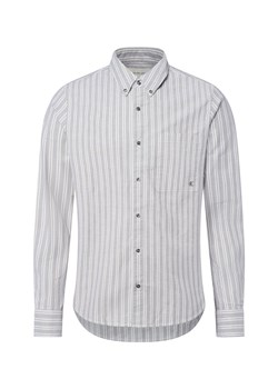 Calvin Klein Jeans Koszula męska Mężczyźni Comfort Fit Bawełna szary w paski ze sklepu vangraaf w kategorii Koszule męskie - zdjęcie 185639542