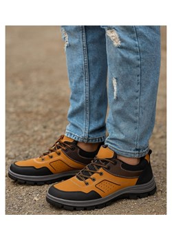 Sznurowane buty trekkingowe męskie /A1-3 18069 T484/ ze sklepu Pantofelek24.pl w kategorii Buty trekkingowe męskie - zdjęcie 185640594