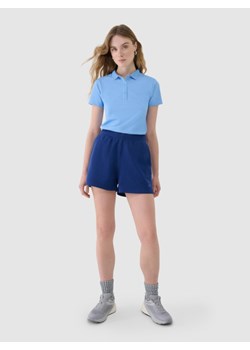 Damskie spodenki dresowe 4F 4FWMM00TSHOF542 - niebieskie ze sklepu Sportstylestory.com w kategorii Szorty - zdjęcie 185641483